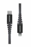 Swissten Kevlar USB-C/lightning 1,5m antracit