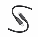 Swissten Soft Silicone USB-C/USB-C, 0,4m, černá