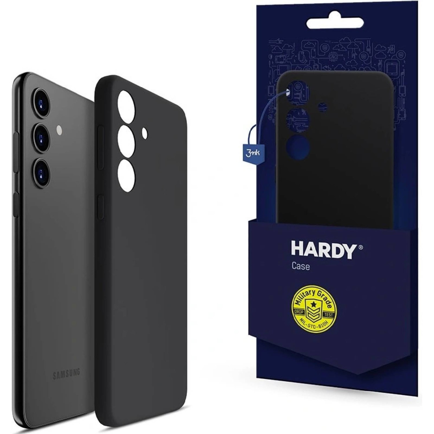 Zadní ochranný kryt 3mk Hardy Android Silicone MagCase pro Samsung Galaxy S25 Ultra, černá