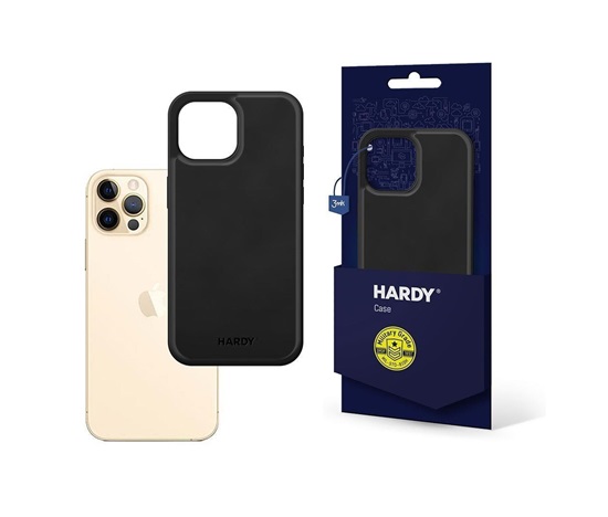 Zadní kryt 3mk HARDY Apple Silky Leather MagCase pro Apple iPhone 16 Pro, černá