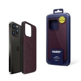 Zadní ochranný kryt 3mk HARDY MagFabric Case pro Apple iPhone 15, mulberry