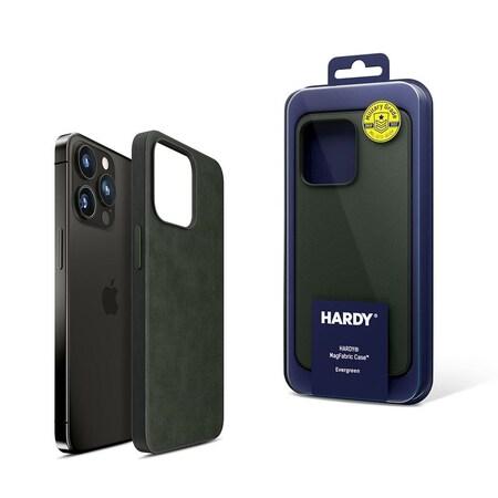 Zadní ochranný kryt 3mk HARDY MagFabric Case pro Apple iPhone 15, evergreen