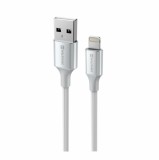 Swissten Textile II USB/Lightning, 1,5m bílá