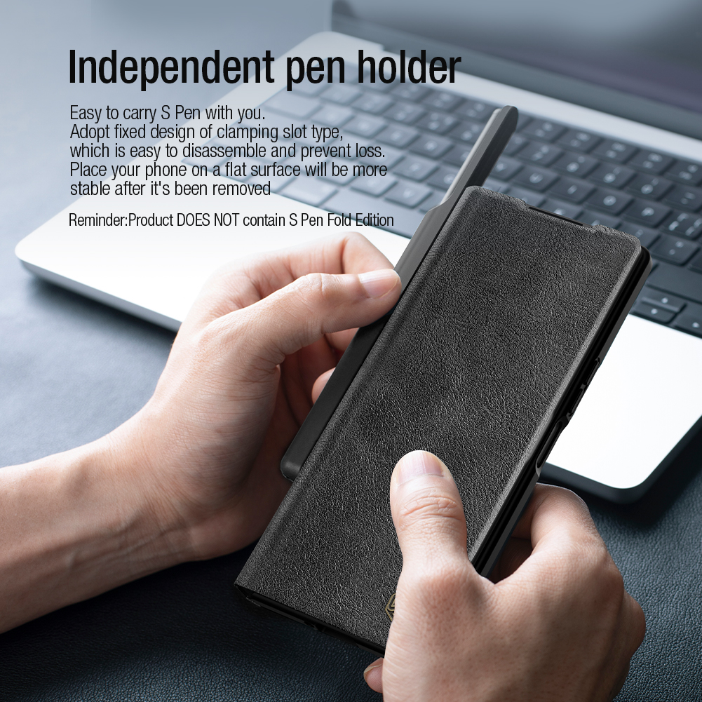 Nillkin Qin Book PRO Pouzdro pro Samsung Galaxy Z Fold 6 Business Black