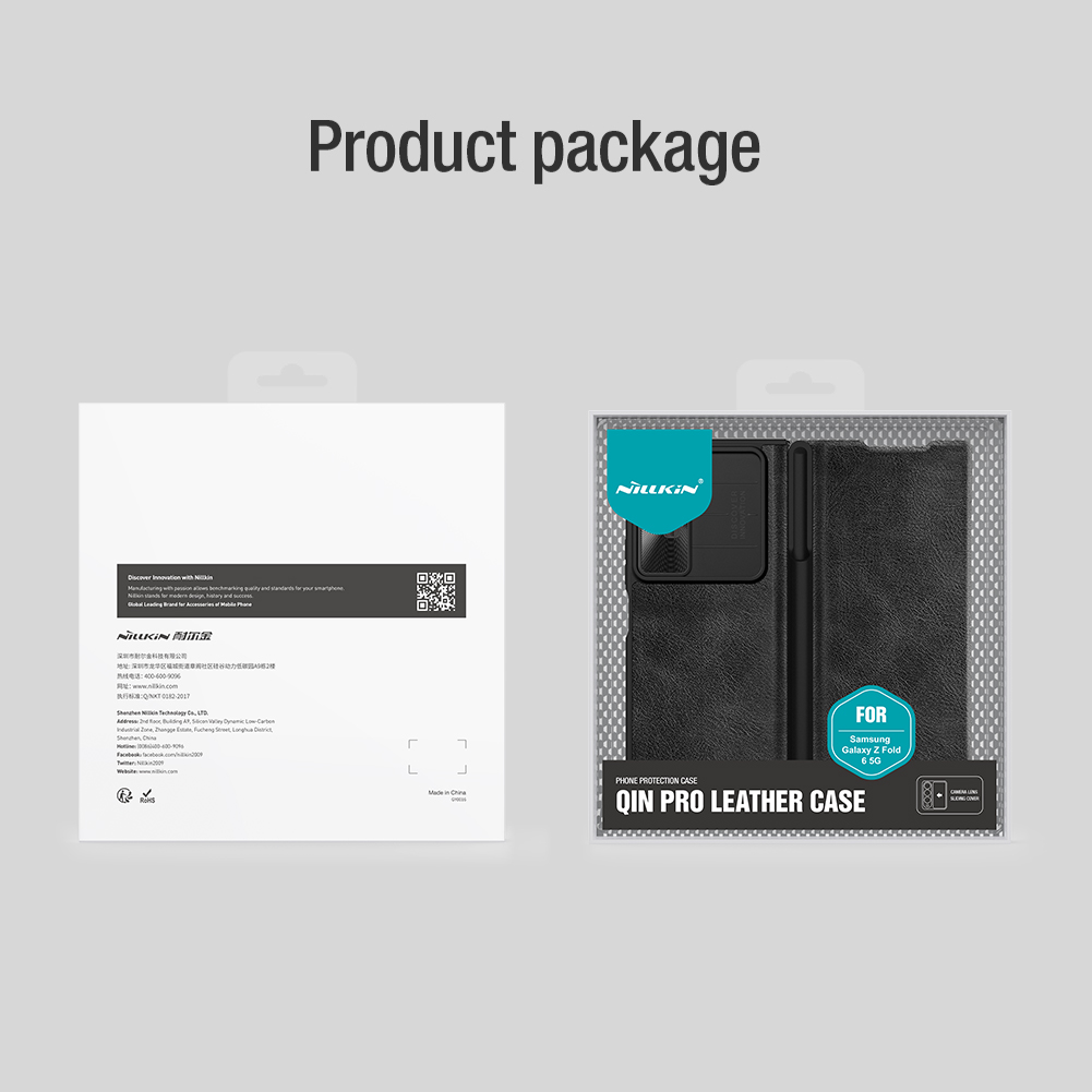 Nillkin Qin Book PRO Pouzdro pro Samsung Galaxy Z Fold 6 Business Black