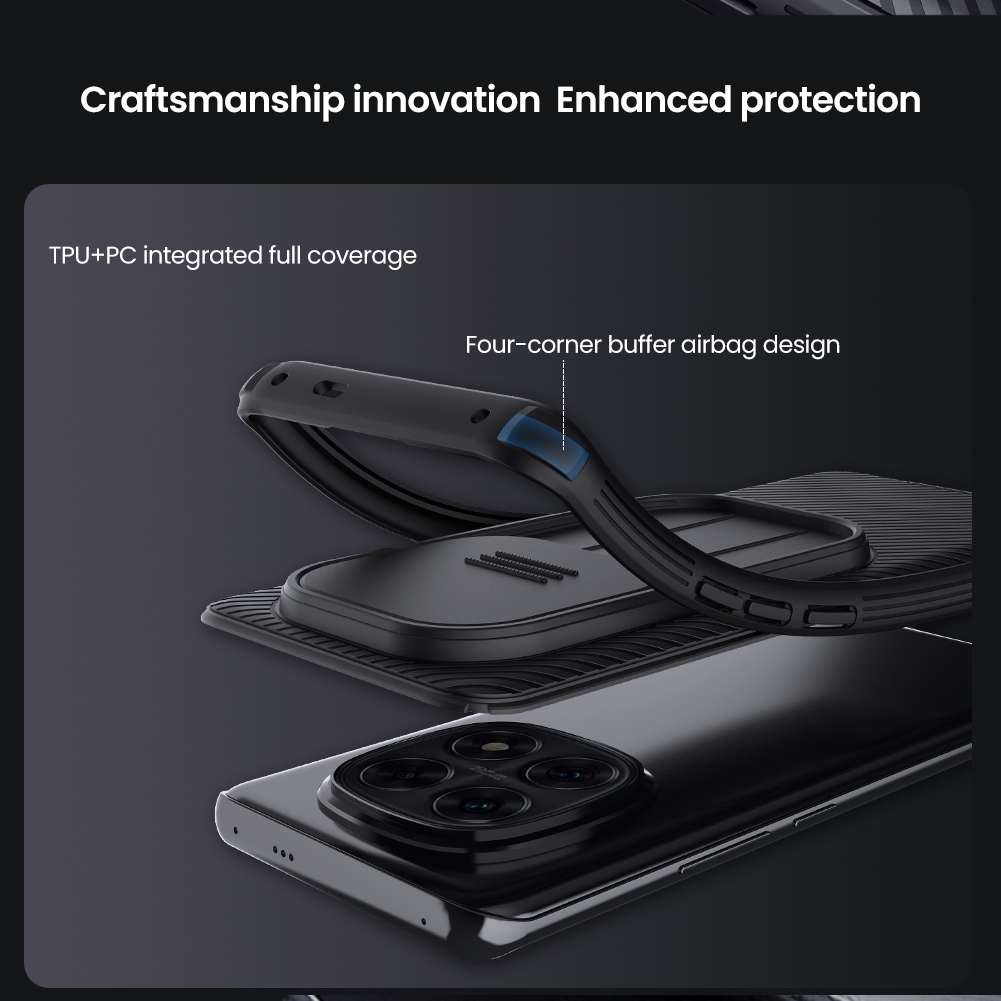 Nillkin CamShield PRO Zadní Kryt pro Xiaomi Redmi Note 14 Pro 5G/Poco X7 5G Black 