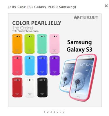 Mercury pouzdro Jelly case Samsung i9300 Galaxy SIII azurové