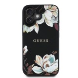 Guess PU Grained Magnolia MagSafe Zadní Kryt pro iPhone 16 Black