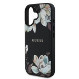 Guess PU Grained Magnolia MagSafe Zadní Kryt pro iPhone 16 Black