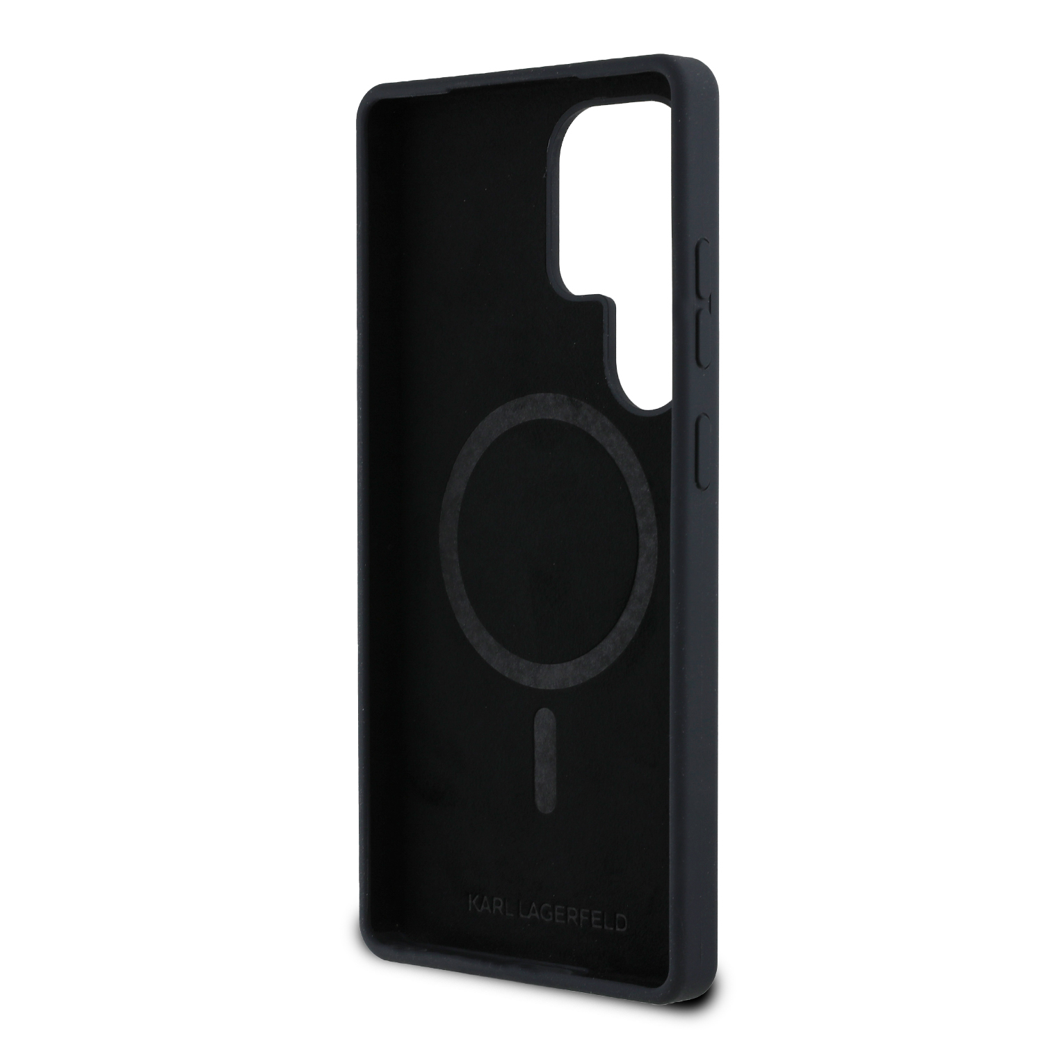 Karl Lagerfeld Liquid Silicone K&CH Heads MagSafe Zadní Kryt pro Samsung Galaxy S25 Ultra Black