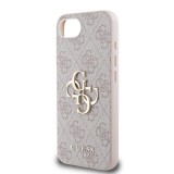 Guess PU 4G Metal Logo Zadní Kryt pro iPhone SE4 Pink