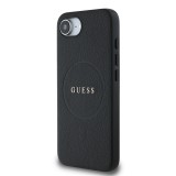 Guess PU Grained Classic Logo MagSafe Zadní Kryt pro iPhone SE4 Black