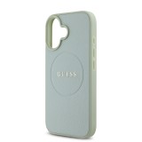 Guess PU Grained Classic Logo MagSafe Zadní Kryt pro iPhone 16 Green