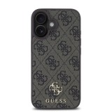 Guess PU 4G Small Metal Logo MagSafe Zadní Kryt pro iPhone 16 Brown