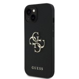 Guess PU Grained 4G Metal Logo Zadní Kryt pro iPhone 13 Black