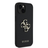 Guess PU Grained 4G Metal Logo Zadní Kryt pro iPhone 13 Black