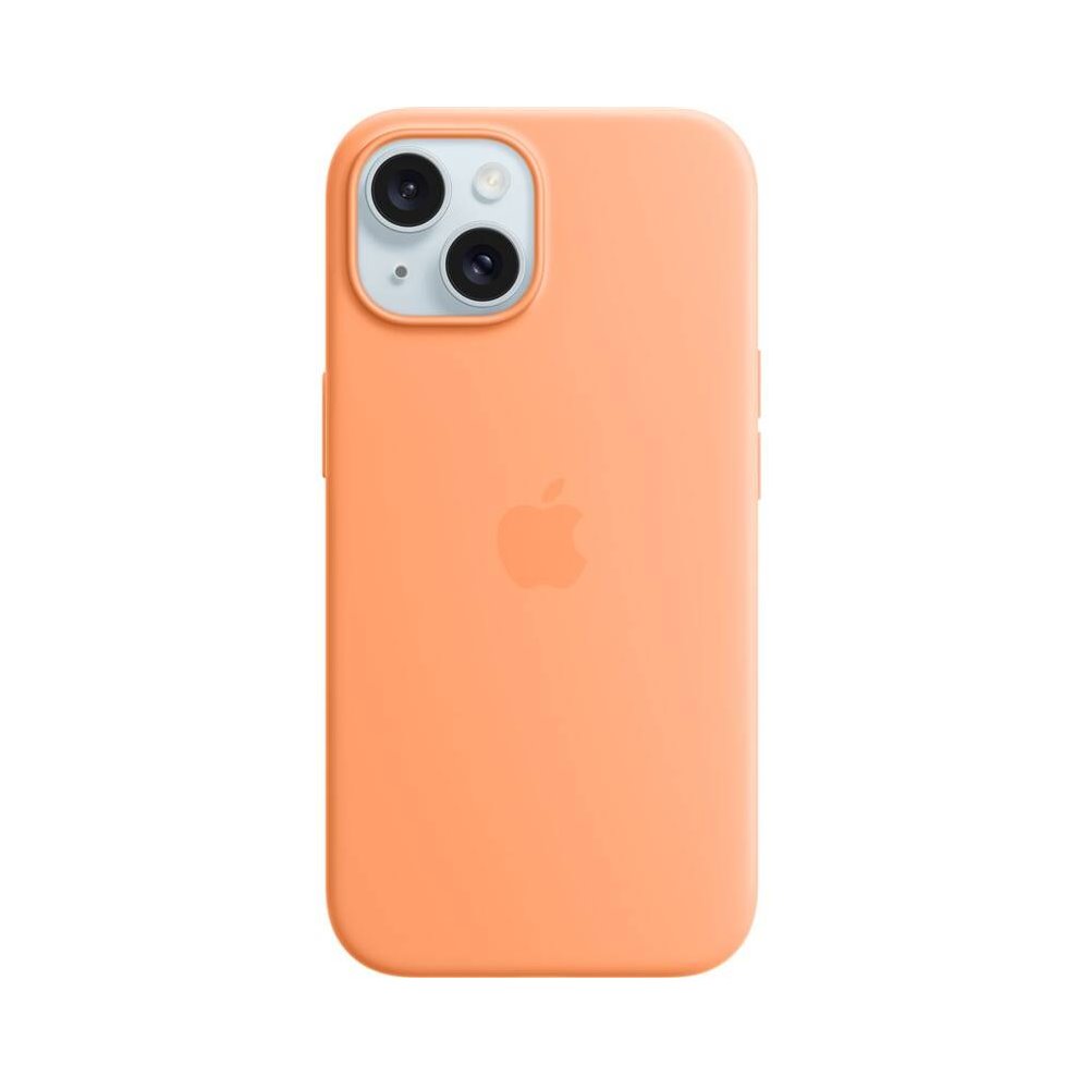 Silikonová kryt MT0W3ZM/A Apple vč. Magsafe pro Apple iPhone 15, orange sorbet