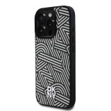 DKNY PU Leather Crosswalk Pattern Magsafe Zadní Kryt pro iPhone 16 Pro Max Ivory