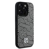 DKNY PU Leather Crosswalk Pattern Magsafe Zadní Kryt pro iPhone 16 Pro Max Ivory