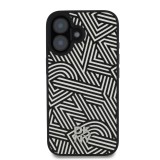 DKNY PU Leather Crosswalk Pattern Magsafe Zadní Kryt pro iPhone 16 Ivory