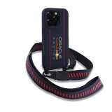 Red Bull Silicone Vertical Logo MagSafe Zadní Kryt + Crossbody Popruh pro iPhone 16 Pro Navy