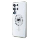 Karl Lagerfeld IML Choupette Head MagSafe Zadní Kryt pro Samsung Galaxy S25 Ultra Transparent