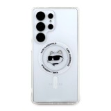 Karl Lagerfeld IML Choupette Head MagSafe Zadní Kryt pro Samsung Galaxy S25 Ultra Transparent