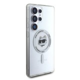 Karl Lagerfeld IML Choupette Head MagSafe Zadní Kryt pro Samsung Galaxy S25 Ultra Transparent
