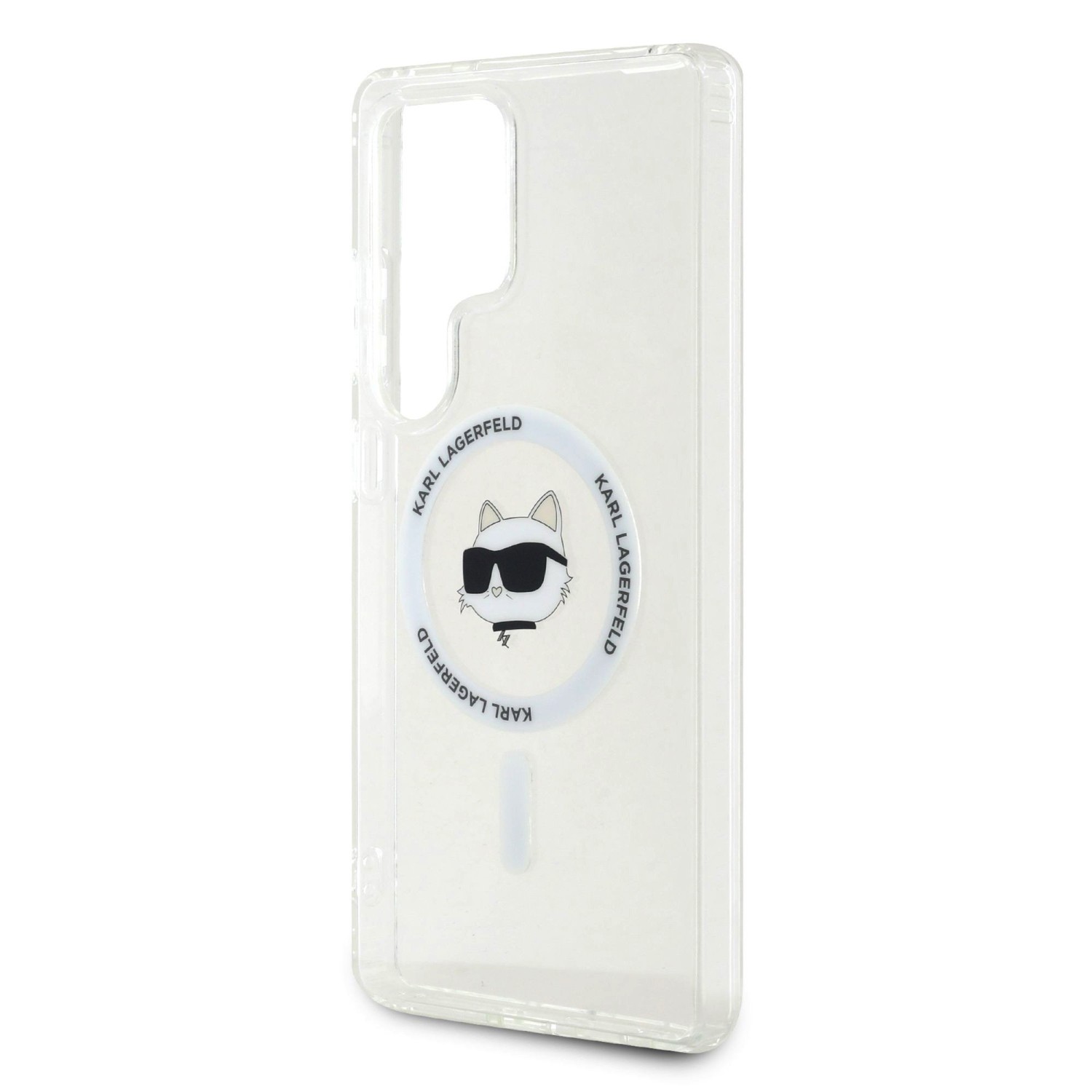 Karl Lagerfeld IML Choupette Head MagSafe Zadní Kryt pro Samsung Galaxy S25 Ultra Transparent