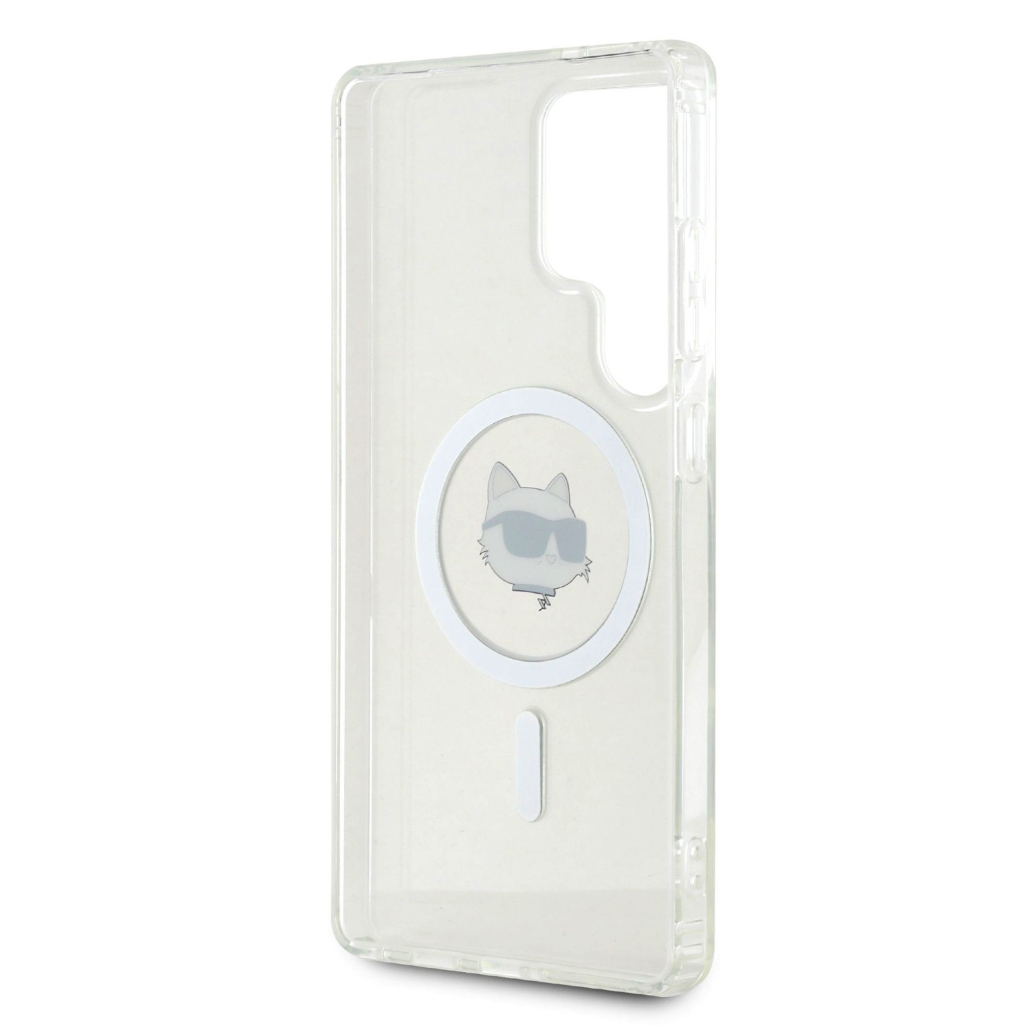 Karl Lagerfeld IML Choupette Head MagSafe Zadní Kryt pro Samsung Galaxy S25 Ultra Transparent