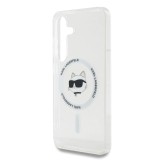 Karl Lagerfeld IML Choupette Head MagSafe Zadní Kryt pro Samsung Galaxy S25+ Transparent