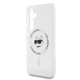 Karl Lagerfeld IML Choupette Head MagSafe Zadní Kryt pro Samsung Galaxy S25 Transparent