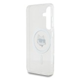 Karl Lagerfeld IML Choupette Head MagSafe Zadní Kryt pro Samsung Galaxy S25 Transparent