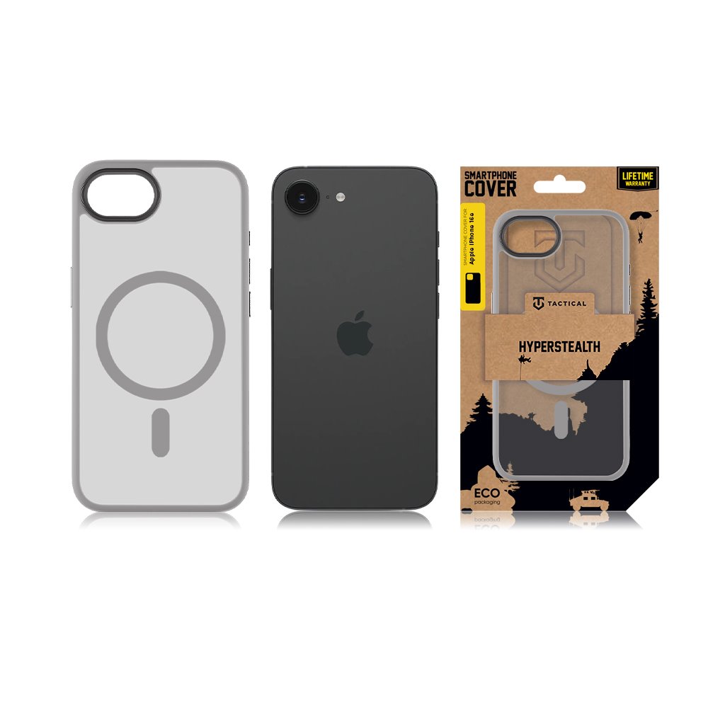 Tactical MagForce Hyperstealth Kryt pro iPhone 16e Light Grey