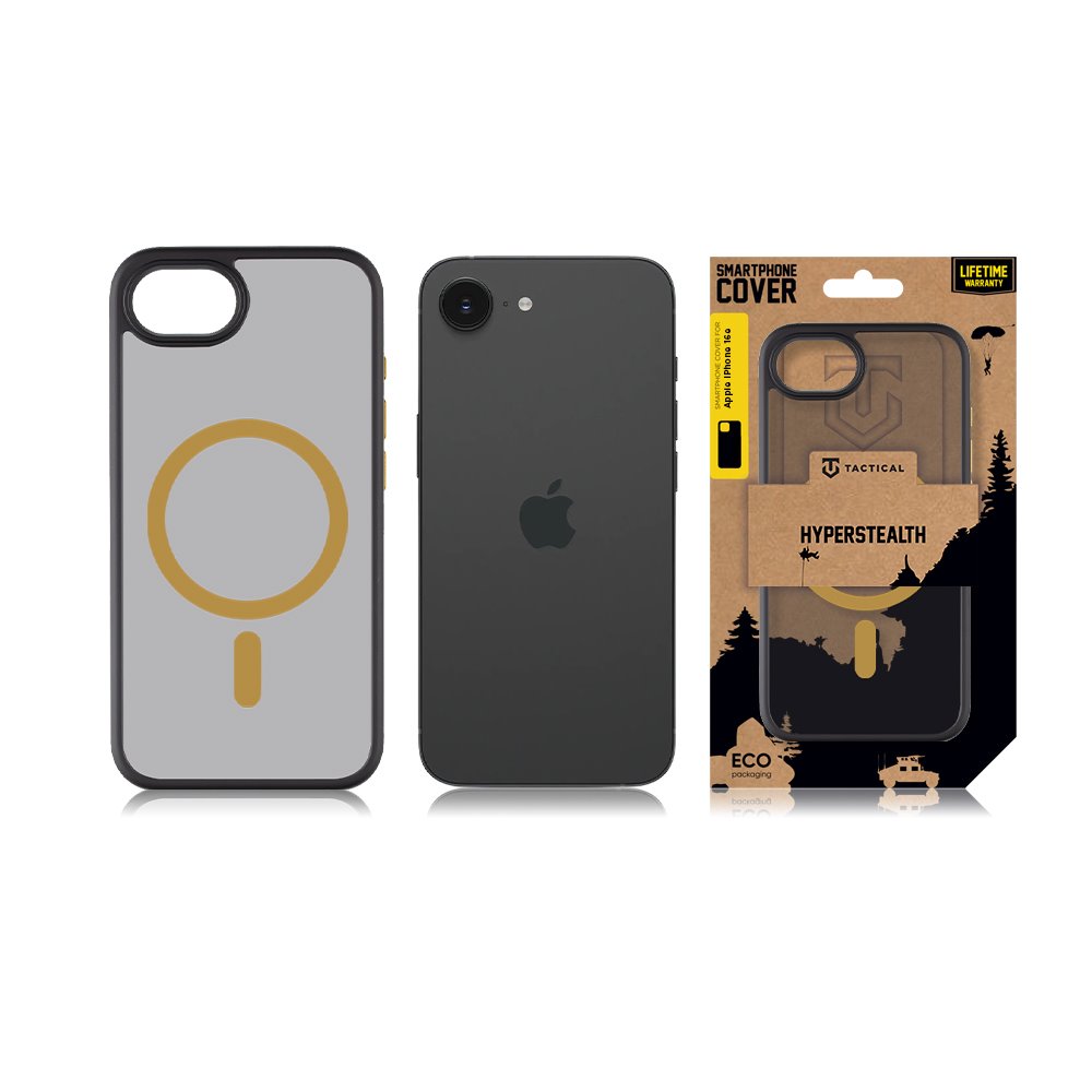 Tactical MagForce Hyperstealth 2.0 Kryt pro iPhone 16e Black/Yellow