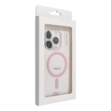 Drop Glue Colorful Ring Mag Cover compatible with MagSafe for IPHONE 15 pink