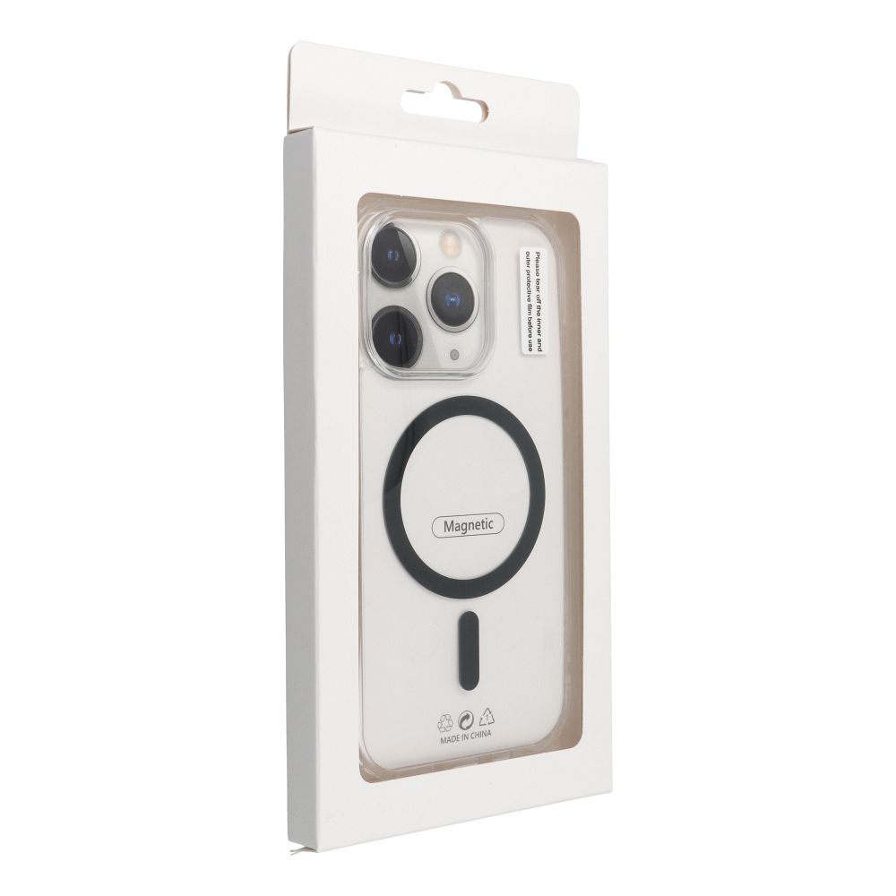 Drop Glue Colorful Ring Mag Cover compatible with MagSafe for SAMSUNG A36 black