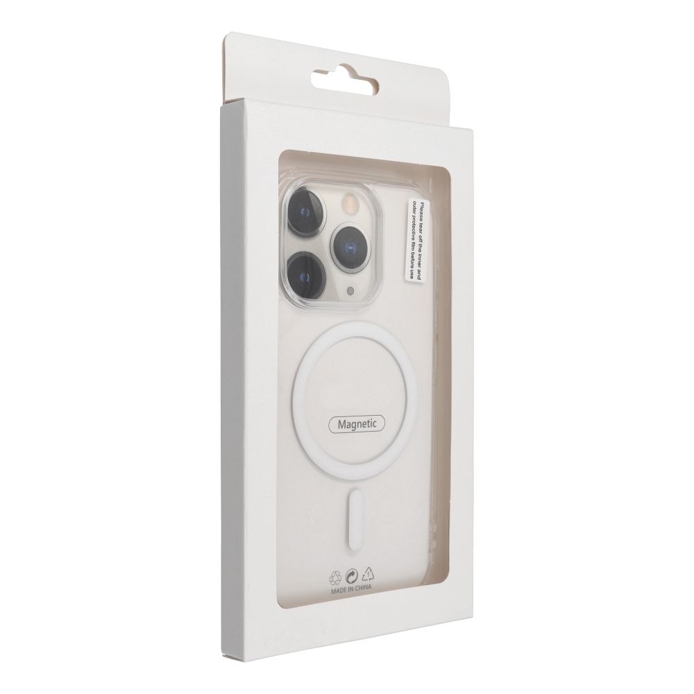 Drop Glue Colorful Ring Mag Cover compatible with MagSafe for SAMSUNG S25 ULTRA white