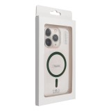 Drop Glue Colorful Ring Mag Cover compatible with MagSafe for SAMSUNG S25 dark green