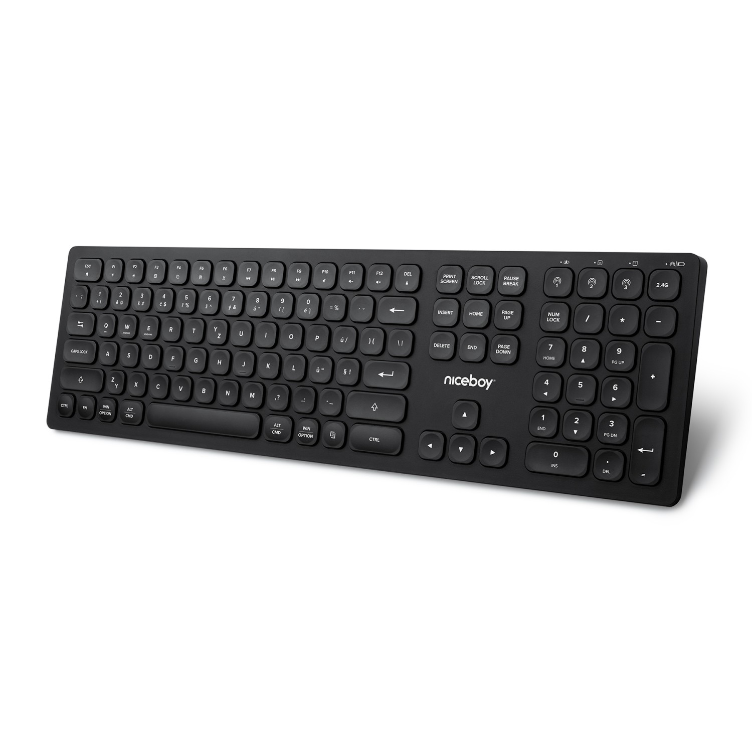 Niceboy OFFICE K30 Wireless Black CZ/SK office-k30-b