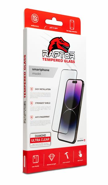 Tvrzené sklo Swissten Raptor Diaomond Ultra Clear 3D pro Samsung Galaxy S25, černá