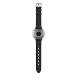 Amazfit Active 2 Round NFC /Silver/Elegant Band/Black Leather