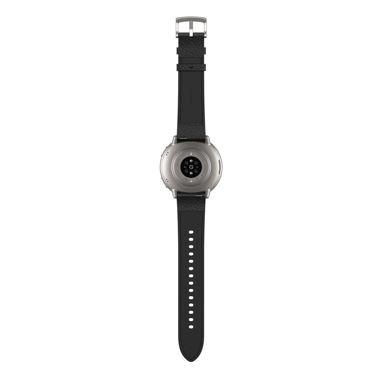 Amazfit Active 2 Round NFC /Silver/Elegant Band/Black Leather