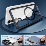 Silikonové pouzdro Swissten Clear Jelly MagStick Metallic pro Apple iPhone 15 Pro, černá