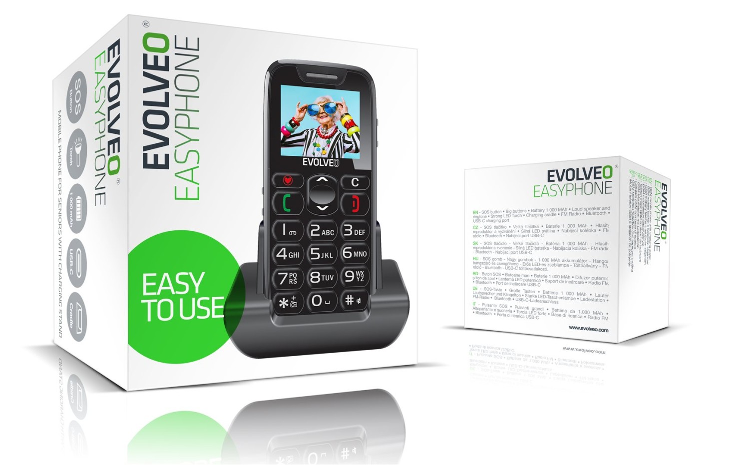 Evolveo EasyPhone černá