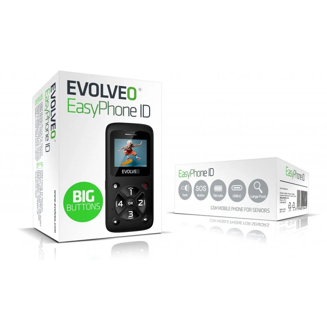 Evolveo EasyPhone ID černá