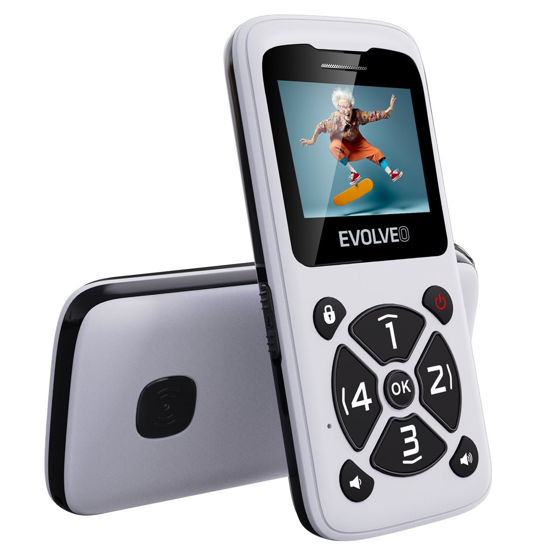 Evolveo EasyPhone ID bílá