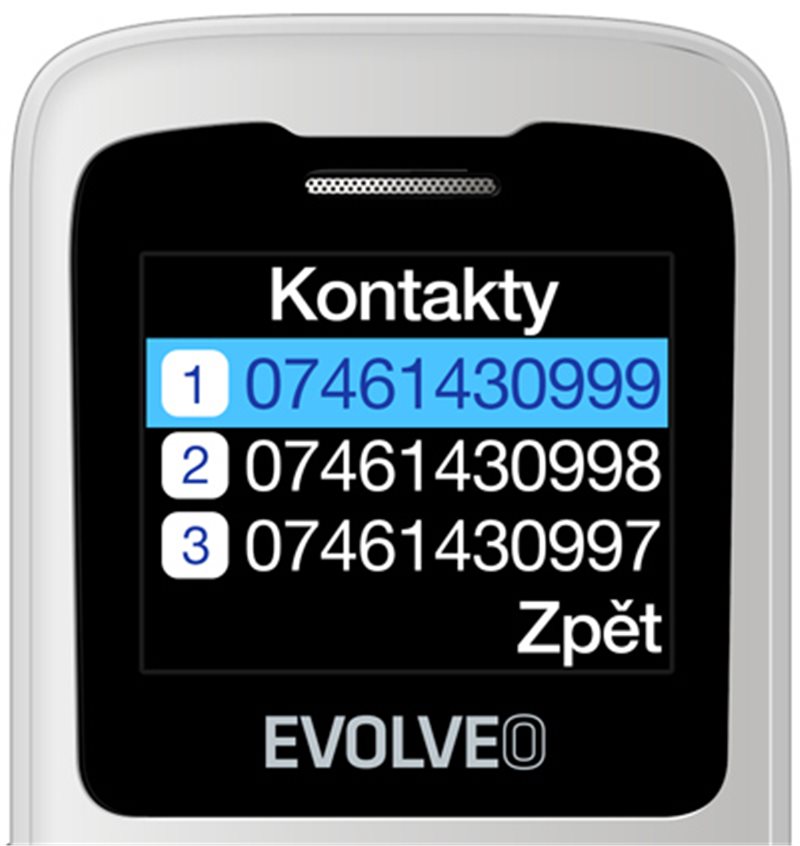 Evolveo EasyPhone ID bílá