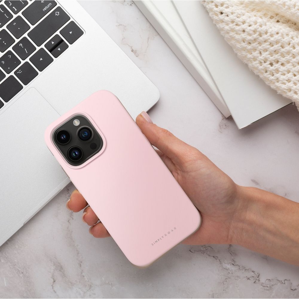 Zadní silikonový kryt ROAR CLOUD SKIN pro IPHONE 16 Pro Max Light Pink (obrázek 5)