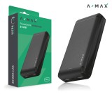 Powerbanka A-MAX 20 000 mAh, černá